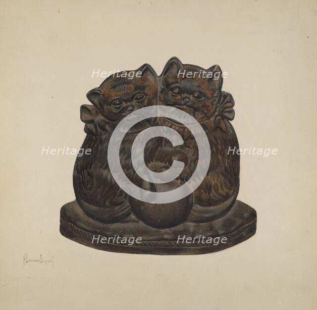 Door Stop, c. 1937. Creator: H. Langden Brown.