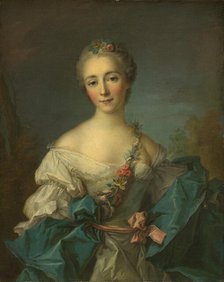 Portrait of a Young Woman, 1750/1760. Creator: Anon.