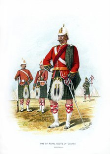 The 5th Royal Scots of Canada, Montreal', c1890.Artist: H Bunnett