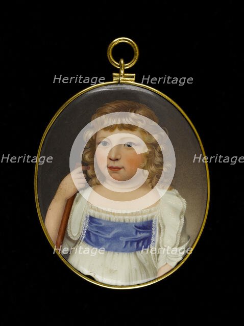 Portrait of a little girl, between 1790 and 1810. Creator: English School.