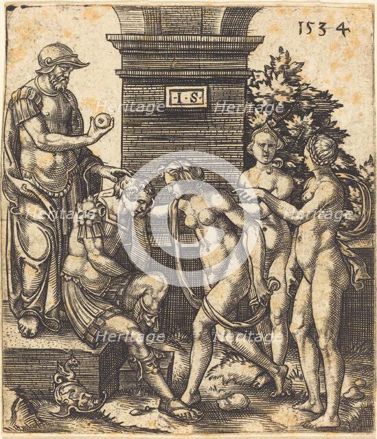 Judgment of Paris, 1534. Creator: Master I.S..
