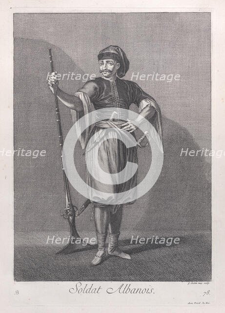 Soldat Albanois, 1714-15. Creator: Unknown.