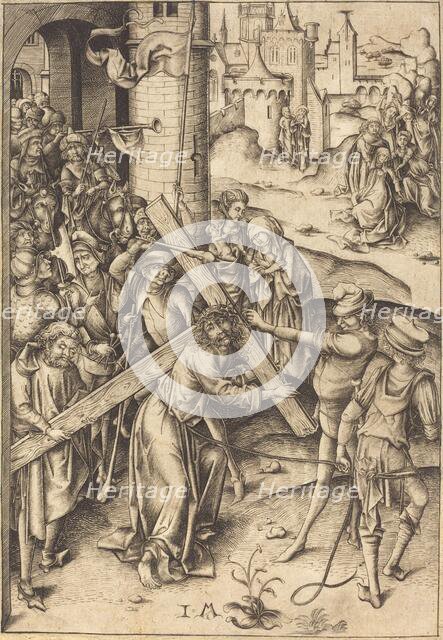 The Bearing of the Cross, c. 1480. Creator: Israhel van Meckenem.