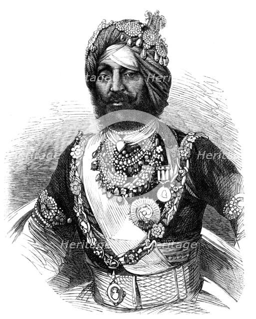 The Rajah of Kapoorthalla, Knight of the Order of the Star of India, 1864. Creator: Unknown.