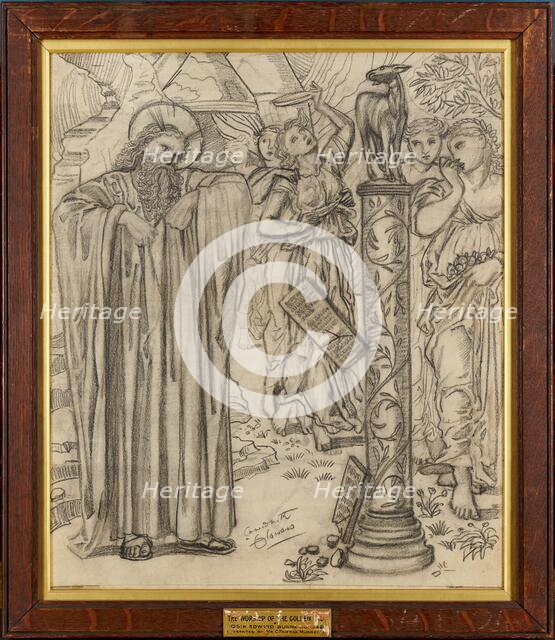 The Worship of the Golden Calf, 1866. Creator: Sir Edward Coley Burne-Jones.