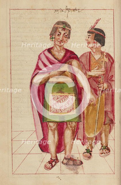 Pachacuti Inca Yupanqui and Capac Yupanqui, completed in 1616. Creator: Unknown.