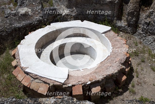 The laconicum of the wall baths, Conimbriga, Portugal, 2009. Artist: Samuel Magal