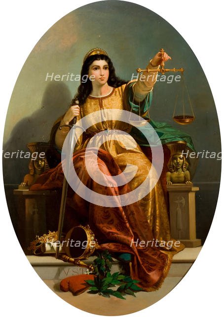 Allegory of Justice, c. 1870. Creator: Anonymous.