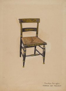 Chair, c. 1938. Creator: Dorothea A. Farrington.