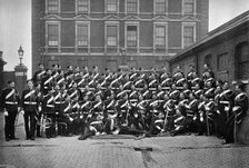 Non-commissioned officers of the 1st Life Guards at Knightsbridge Barracks, London, 1896.Artist: Gregory & Co