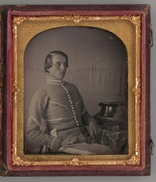 Untitled (Portrait of a Seated Man), 1852. Creator: Unknown.