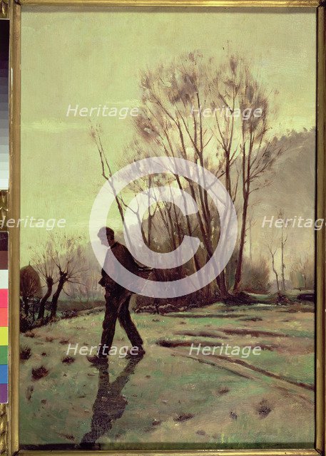  'The peasant farmer' by Joaquin Vayreda.