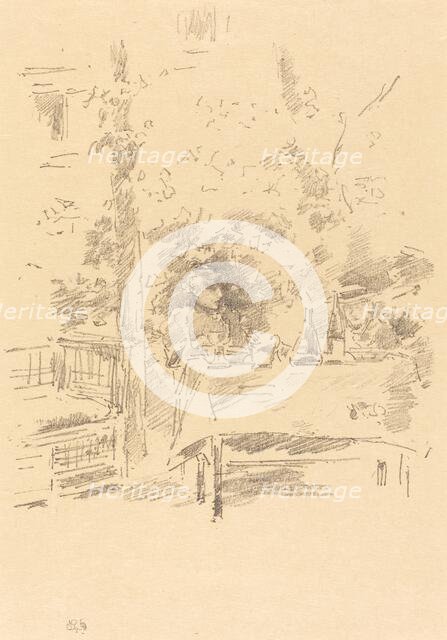 Tête-à-tête in the Garden, 1894. Creator: James Abbott McNeill Whistler.