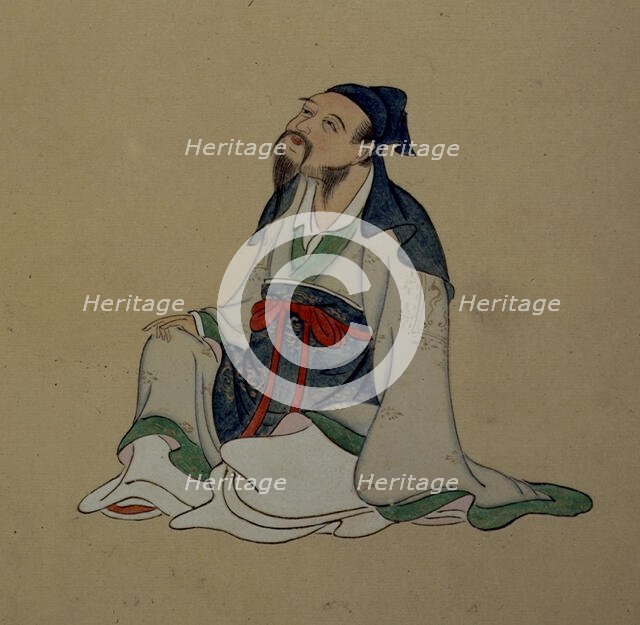 Portrait of Li Bai, c19th century.  Creator: Unknown.