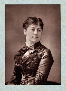 Portrait of Fanny Fleury (1846-1923), 1882. Creator: Godet, Anatole Louis (1839-1887).