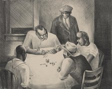 Stud Poker, ca.1935 - 1943. Creator: Charles Henry Alston.