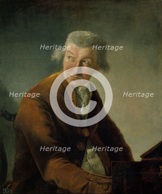 Portrait of Carl Friedrich Abel (1723-1787). Artist: Robineau, Alexandre-Auguste (1747-1828)