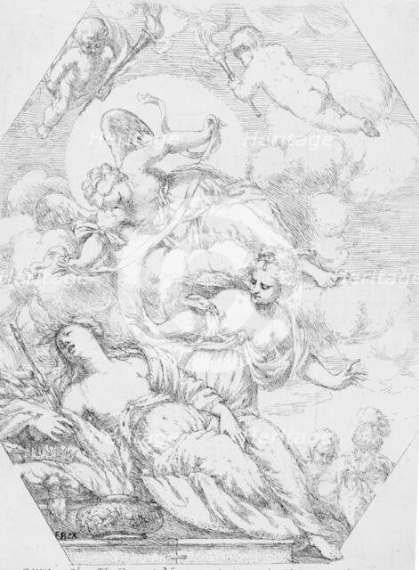 Dido on the Funeral Pyre, 1650-1700. Creator: Giuseppe Diamantini.