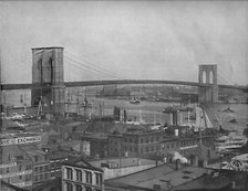 'Brooklyn Bridge, New York', c1897. Creator: Unknown.