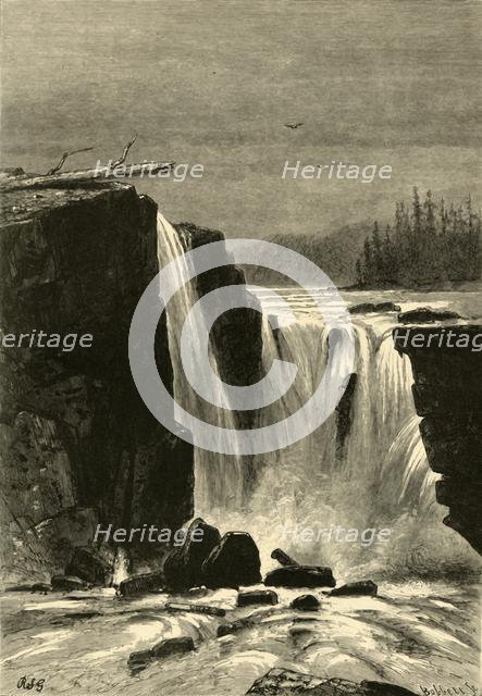 'Southern Side of Willamette Falls', 1872. Creator: Albert Bobbett.