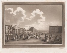 The Steine (An Excursion to Brighthelmstone), June 1, 1790., June 1, 1790. Creators: Thomas Rowlandson, Samuel Alken.
