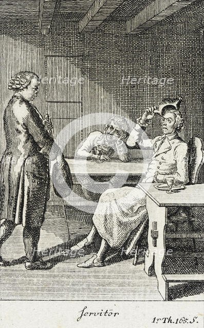 Plate 3 for J.G. Muller's 'Siegfried von Lindenberg', 1783. Creator: Daniel Nikolaus Chodowiecki.