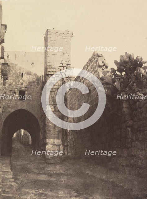 Jérusalem. Massif de la Tour Antonia, 1860 or later. Creator: Louis de Clercq.