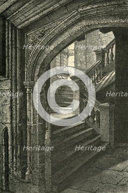 'Staircase to the Chapel and Upper School', 1911. Creator: Unknown.