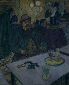 Monsieur Boileau at the Café, 1893. Creator: Henri de Toulouse-Lautrec (French, 1864-1901).