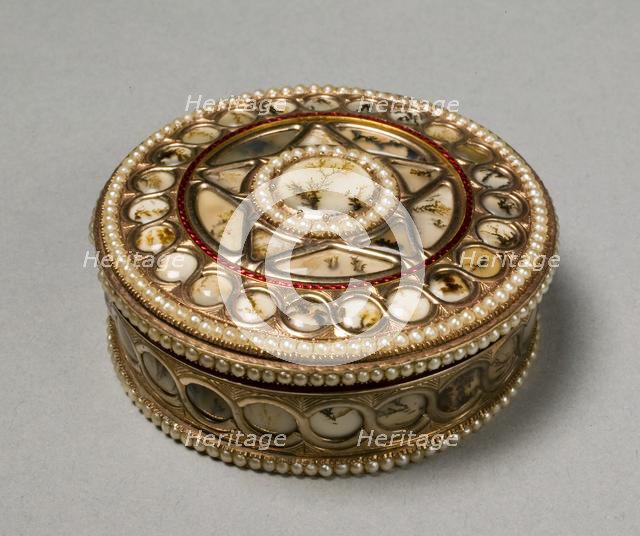 Round Snuff Box, c. 1800-30. Creator: Unknown.