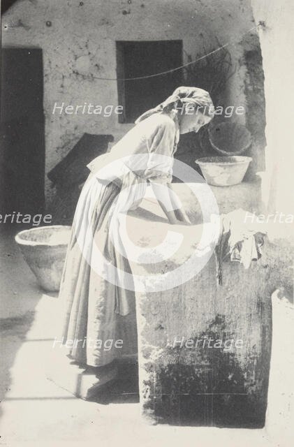 Washer Girl of Capri, c1885 - 1905. Creator: James W. Holcombe.