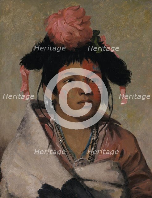 Tcha-káuk-o-ko-máugh, Great Chief, a Boy, 1831. Creator: George Catlin.
