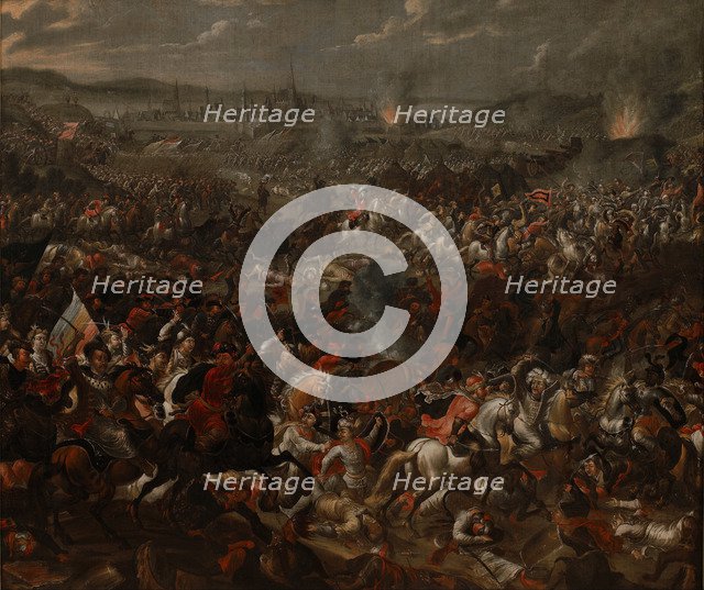 The Battle of Vienna on 12 September 1683. Artist: Casteels, Pauwels (active ca 1649-1680)