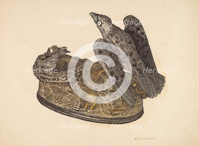 Toy Bank: Eagle, c. 1940. Creator: Clarence W Dawson.