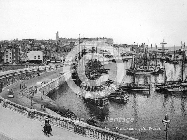Ramsgate Harbour, Ramsgate, Kent, 1890-1910. Artist: Unknown