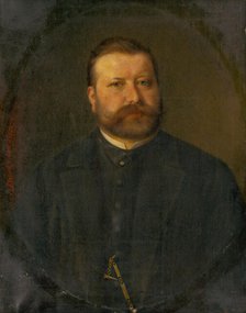 Portrait of a Man, 1887. Creator: Georg Fleischmann.