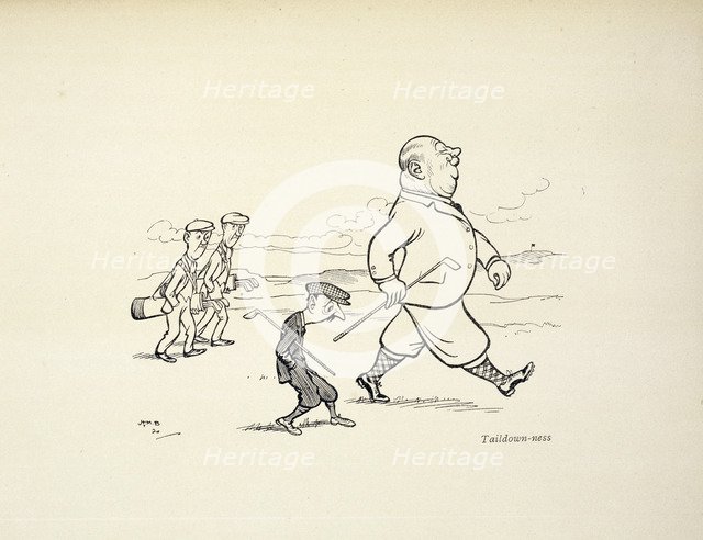Cartoon with golfing theme, c1900-c1910. Artist: Unknown