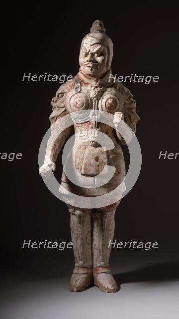 Funerary Sculpture of a Pair of Soldiers, between c.618 and c.700. Creator: Unknown.
