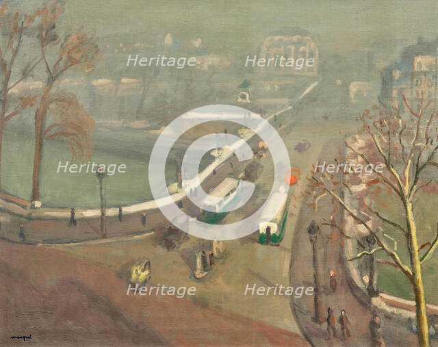 Pont Neuf, autumn mist, c1937. Creator: Marquet, Pierre-Albert (1875-1947).