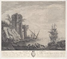 Departure of the Ship, ca. 1770. Creator: Anne Philiberte Coulet.