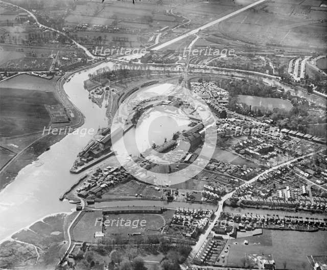 Boston Dock and environs, Boston, Lincolnshire, 1930. Artist: Aerofilms.