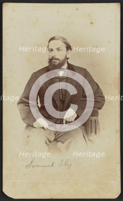 Carte-de-visite portrait of Samuel Ely, 1862-1869. Creator: Henry C. Phillips.