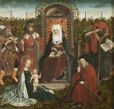 The Family of Saint Anne (Triptych, central panel), ca 1500-1510. Creator: Master of the Family of Saint Anne (active ca 1500-1510).