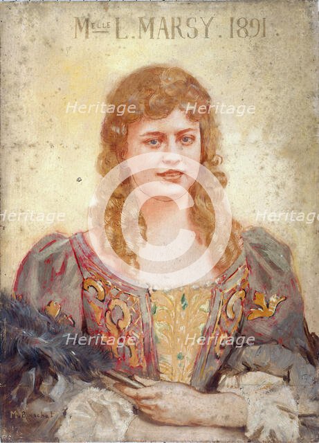 Louise Marsy (1866-1942), member of the Comédie-Française, in stage costume, c1891. Creator: Marcel Baschet.