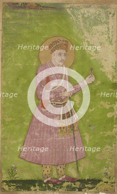 Portrait of a man in a pink jama, c1620. Artist: Unknown.