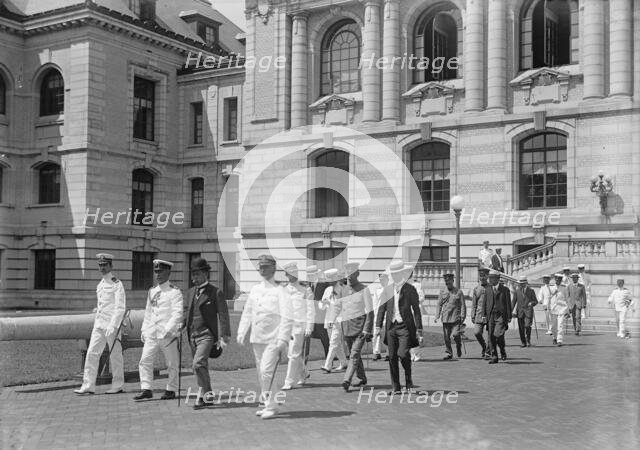 Japanese Mission To U.S. - Visit To Naval Academy, 1917. Creator: Harris & Ewing.