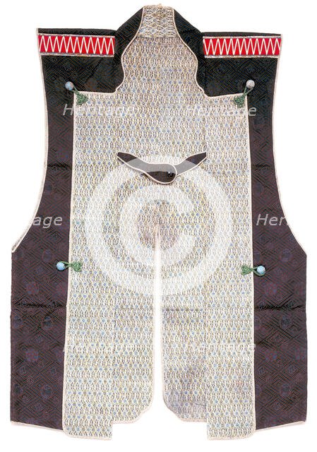 Man's Sleeveless Surcoat Worn Over Armor (Jinbaori), early 19th century. Creator: Unknown.