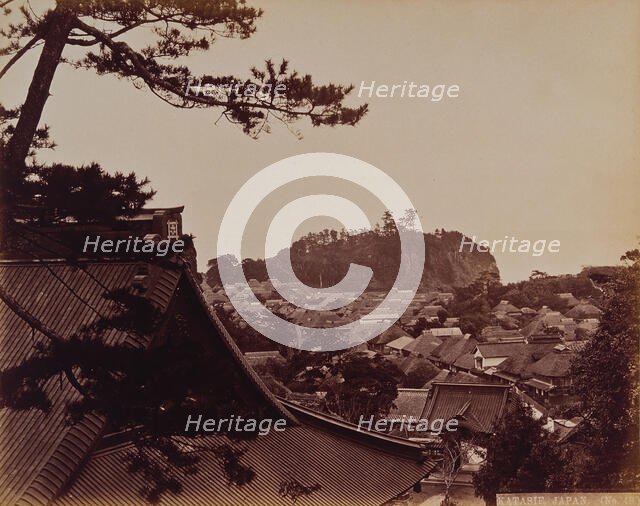 Katasie, a Japanese village near Kamakura, in wooded country, c1873. Creator: William Pryor Floyd.