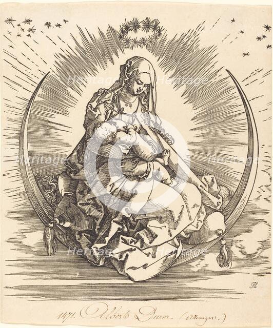 The Madonna on the Crescent, 1510/1511. Creator: Albrecht Durer.