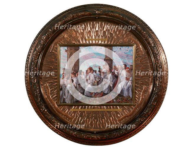 May Morning on Magdalen College Tower - Framed, 1893. Creator: William Holman Hunt.